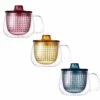 Lot De 3 Mugs Unimug + Infuseur à Thé Rouge/jaune/bleu- 35cl - KINTO -Smeg Soldes Boutique lot 3 mugs infuseur 1