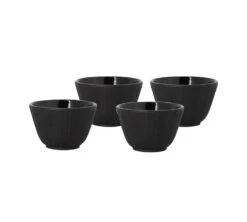 Lot De 4 Tasses En Fonte Noire 12cl - The Kitchenette