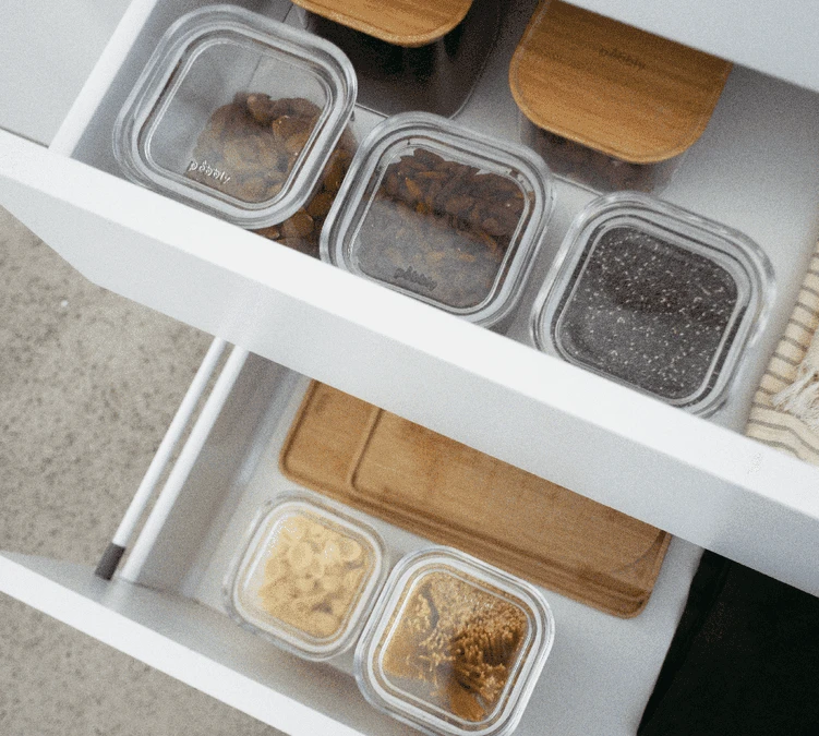 Boîte De Conservation Carrée En Verre 800ml - PEBBLY 4 Boîte De Conservation Carrée En Verre 800ml - PEBBLY – Image 2