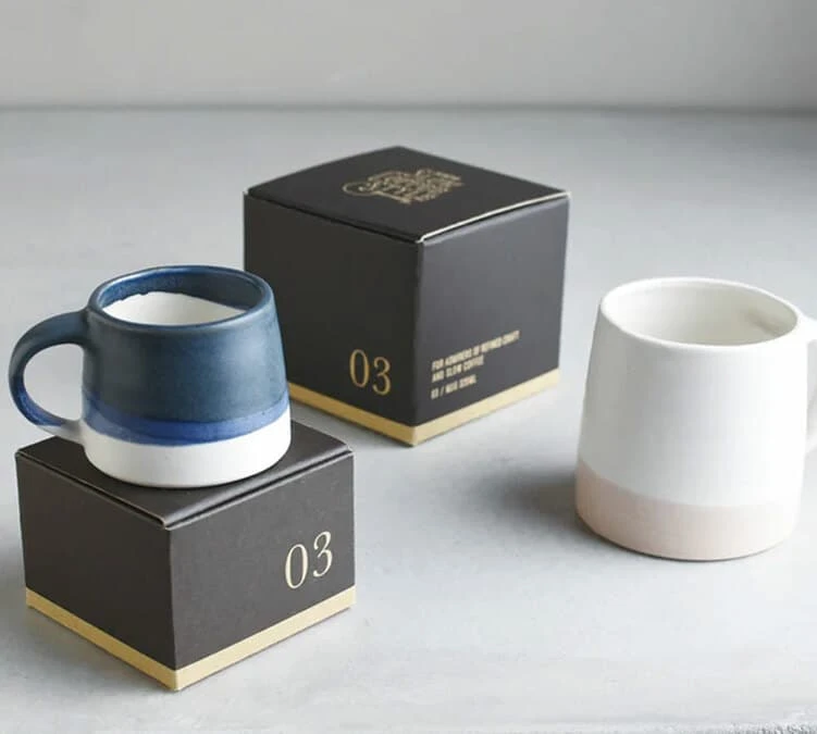 Tasses KINTO SCS-03 Blanc Et Bleu Marine 320 Ml 5 Tasses KINTO SCS-03 Blanc Et Bleu Marine 320 Ml – Image 3