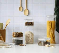 Boîte De Conservation Carrée En Verre 2.2L - PEBBLY -Smeg Soldes Boutique mixte 3