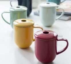 Mug Avec Infuseur Et Couvercle 300ml Teal - LOVERAMICS -Smeg Soldes Boutique mug300ml loveramics 2