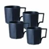 Lot De 4 Mugs 30 Cl Noir OCT - KINTO -Smeg Soldes Boutique mug noir x4 1