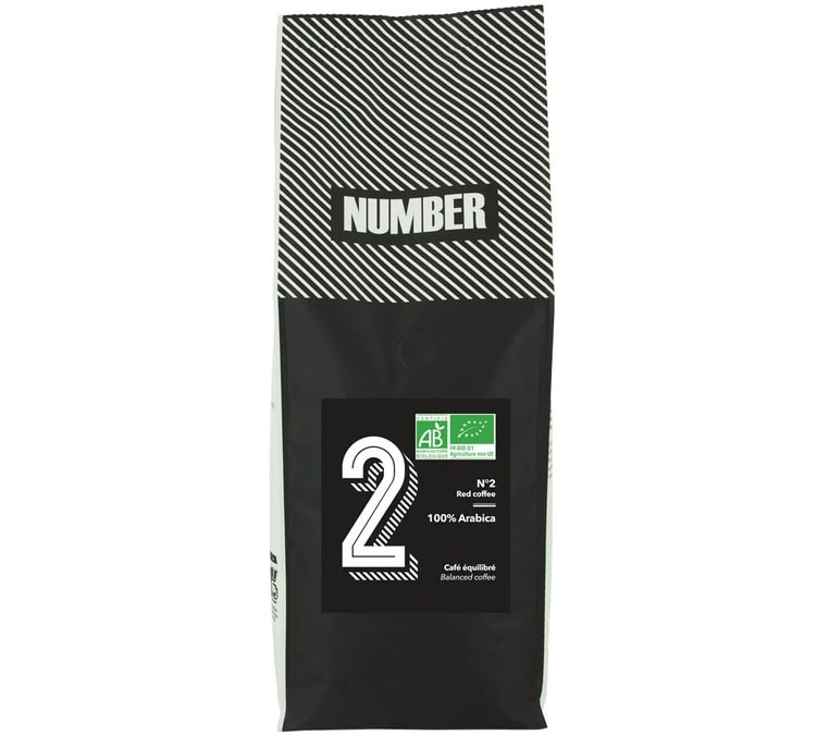 1kg Café En Grain Bio 100% Arabica N°2 - Number 3 1kg Café En Grain Bio 100% Arabica N°2 - Number