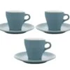 3 Tasses Et Sous-tasses Espresso Origami Turquoise - 9cl -Smeg Soldes Boutique origami turquoise 9x3