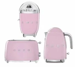 Set Petit Déjeuner (Toaster - Presse Agrumes - Bouilloire) Rose - SMEG