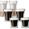 Lot De 6 Verres Double Paroi 10cl+20cl+40cl - BODUM -Smeg Soldes Boutique packassam6 bodum