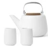 Pack Théière Nicola En Porcelaine Blanche 1.2L + 2 Tasses 15cl - Viva Scandinavia + Offre Cadeau -Smeg Soldes Boutique packnicola blanc tassetuheiere