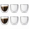 Verres Double Paroi BODUM - Pavina 6x8cl 2 Verres Double Paroi BODUM - Pavina 6x8cl -Smeg Soldes Boutique pavina x6