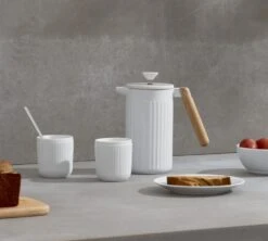 Set De 2 Mugs Douro Double Paroi - Porcelaine Blanche - 10cl - BODUM -Smeg Soldes Boutique porcelaine