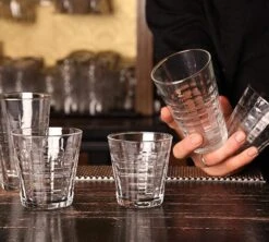 4 Verres Prisme Marine 27.5 Cl - Duralex -Smeg Soldes Boutique prisme bar 1