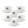 6 X Tasses Expresso + Sous-tasses - Rocket Espresso -Smeg Soldes Boutique r 1