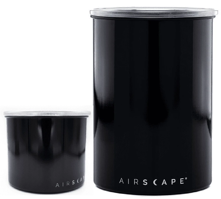 Lot 2 Boîtes Conservatrices Noir Brillant Avec Vide D'air 500g Et 250g - Airscape 3 Lot 2 Boîtes Conservatrices Noir Brillant Avec Vide D'air 500g Et 250g - Airscape