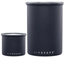 Lot 2 Boîtes Conservatrices Noir Mat Avec Vide D'air 500g Et 250g - Airscape
