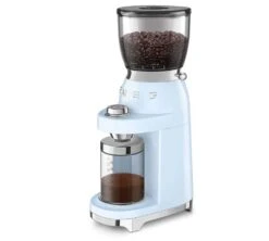 Moulin à Café SMEG Bleu Azur CGF01PBEU Années 50 -Smeg Soldes Boutique smeg broyeur bleu 3