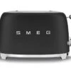 Grille-pain SMEG TSF01BLMEU 2 Tranches Noir Mat -Smeg Soldes Boutique smeg grilpain noirmat1