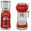 Set Petit-Déjeuner Machine Expresso ECF01RDEU Et Moulin à Café CGF01RDEU Rouge - SMEG -Smeg Soldes Boutique smeg pack rouge 2