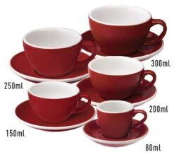 6 Tasses Cappuccino Et Sous-tasses Egg 20 Cl Denim - Loveramics -Smeg Soldes Boutique taille egg 10
