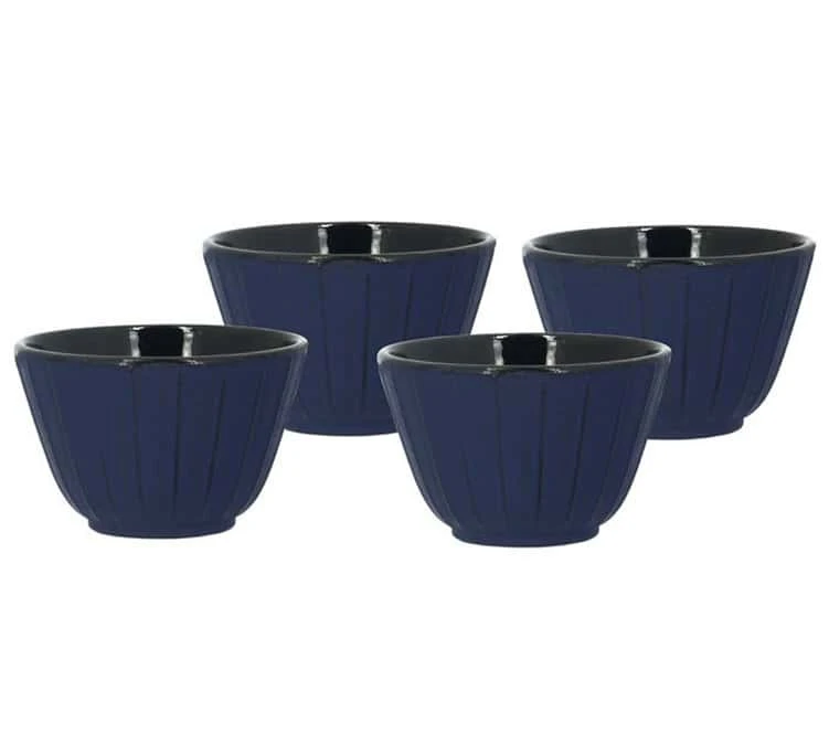 Tasses - THE KITCHENETTE - Fonte Bleue 12cl X4 3 Tasses - THE KITCHENETTE - Fonte Bleue 12cl X4
