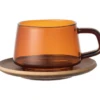 Tasse + Sous Tasses - KINTO - 27 Cl Ambre 1 Tasse + Sous Tasses - KINTO - 27 Cl Ambre -Smeg Soldes Boutique tasses