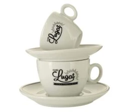 6 Tasses Cappuccino Et Sous-tasses Porcelaine - 17.5 Cl - Cafés Lugat 7 6 Tasses Cappuccino Et Sous-tasses Porcelaine - 17.5 Cl - Cafés Lugat -Smeg Soldes Boutique tasses cafes lugat 1