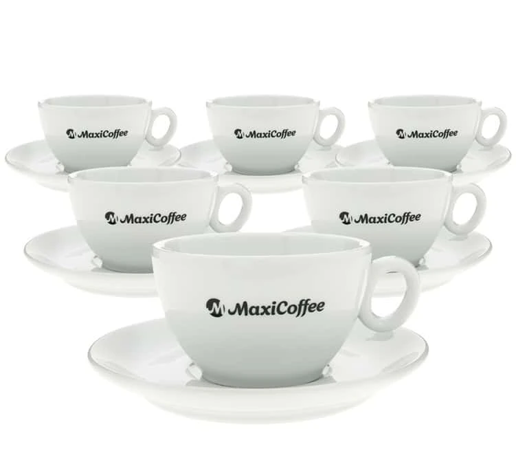 Tasses - MAXICOFFEE - Cappuccino Et Sous-tasses Porcelaine 17.5 Cl 3 Tasses - MAXICOFFEE - Cappuccino Et Sous-tasses Porcelaine 17.5 Cl