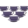 Tasses - ORIGAMI - Tasses Et Sous Tasses Latte Bowl Violet 25cl X6 -Smeg Soldes Boutique tasses origami