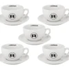6 Tasses + Sous-tasses Flat White - Rocket Espresso -Smeg Soldes Boutique tasses rocket 1