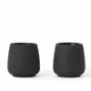 2 Tasses Double Paroi Nicola 60 Ml Noires - VIVA SCANDINAVIA -Smeg Soldes Boutique tea cup small x2 1