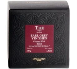 Thé Noir Earl Grey Yin Zhen - 50 Sachets Cristal - DAMMANN FRÈRES