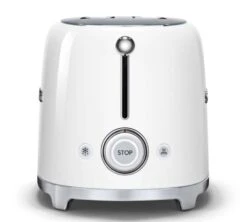 Grille-pain TSF01WHEU 2 Tranches Blanc - SMEG -Smeg Soldes Boutique toast blc cote