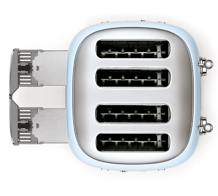 Grille-pain Smeg TSF03PBEU 4 Tranches Bleu Azur 5 Grille-pain Smeg TSF03PBEU 4 Tranches Bleu Azur – Image 3