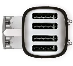 Grille-pain Smeg TSF03BLEU 4 Tranches - Noir -Smeg Soldes Boutique toaster4tr noir2