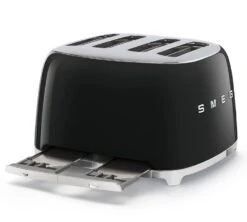 Grille-pain Smeg TSF03BLEU 4 Tranches - Noir -Smeg Soldes Boutique toaster4tr noir3