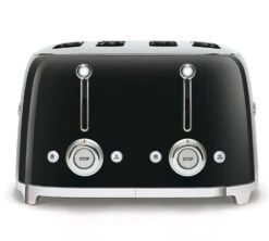 Grille-pain Smeg TSF03BLEU 4 Tranches - Noir -Smeg Soldes Boutique toaster4tr noir4