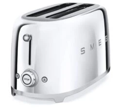 Grille-pain TSF01SSEU 2 Tranches Chromé -SMEG -Smeg Soldes Boutique toaster boutons chrome