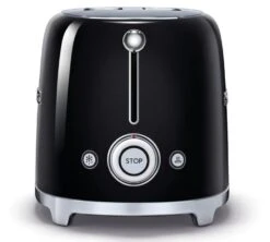 Grille-pain TSF01BLEU 2 Tranches Noir - SMEG -Smeg Soldes Boutique toaster noir boutons
