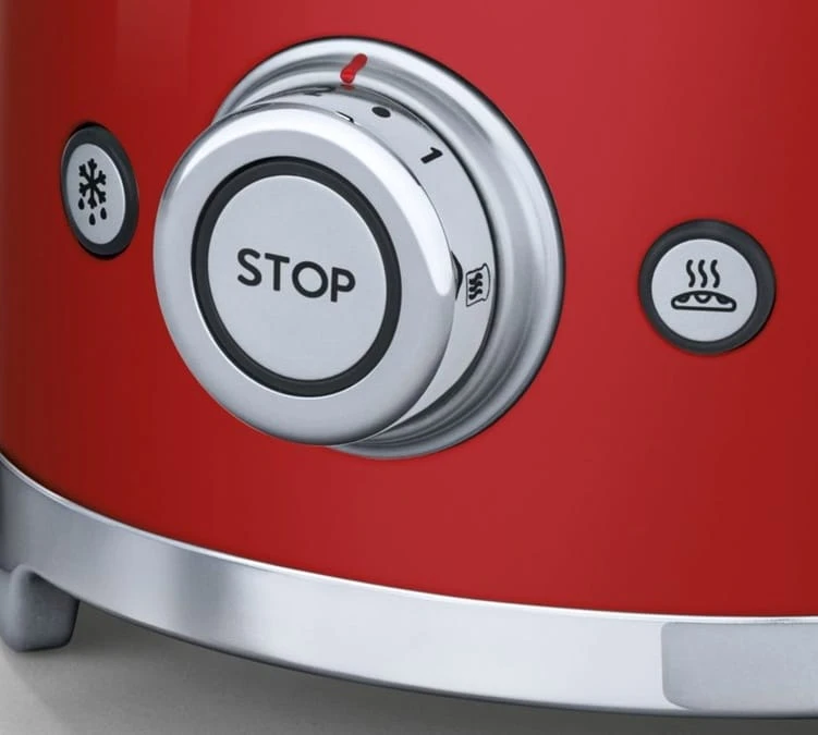 Grille-pain SMEG TSF01RDEU 2 Tranches Rouge 6 Grille-pain SMEG TSF01RDEU 2 Tranches Rouge – Image 4