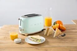 Grille-pain TSF01PGEU 2 Tranches Vert D'eau - SMEG -Smeg Soldes Boutique toaster verredeau amb