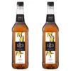 Sirop 1883 Routin Vanille - Bouteille Plastique - 1L X2 -Smeg Soldes Boutique vanille 1
