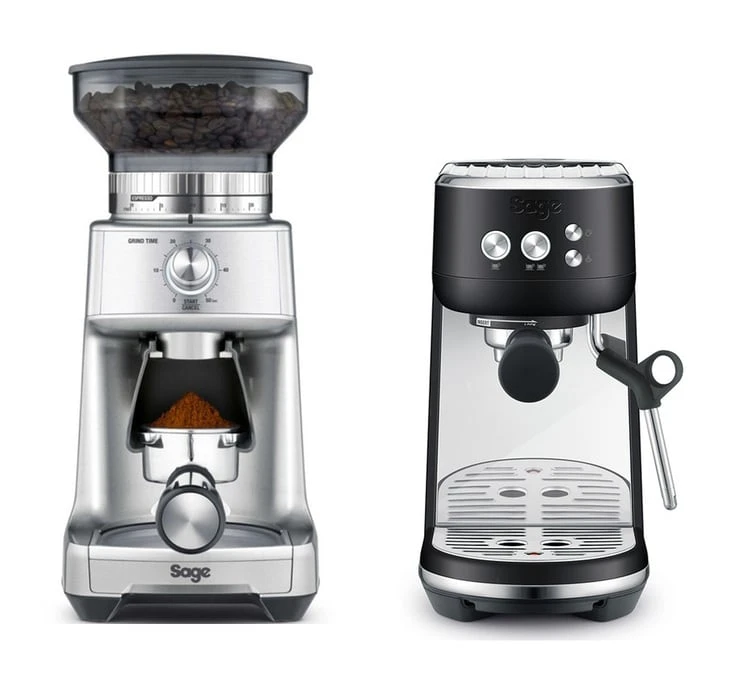 SAGE Machine Expresso The Bambino Black Truffle + Moulin à Café The Dose Control Pro 3 SAGE Machine Expresso The Bambino Black Truffle + Moulin à Café The Dose Control Pro
